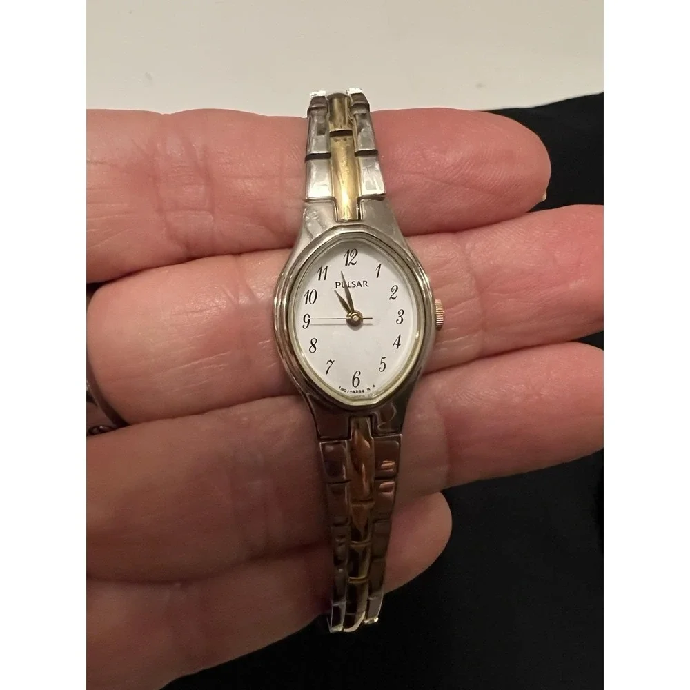 Vintage Pulsar Women's Two-Tone Quartz Watch Japan
